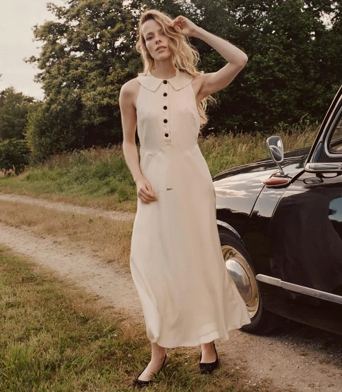 DEN Dresses Women Clayton Dress Mother Of Pearl DEN Dresses Women Clayton Dress Mother Of Pearl