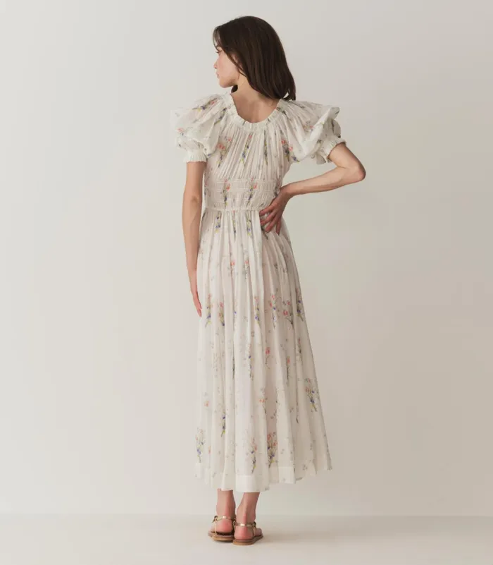 DEN Dresses Women Ischia Dress Painted Bouquet DEN Dresses Women Ischia Dress Painted Bouquet