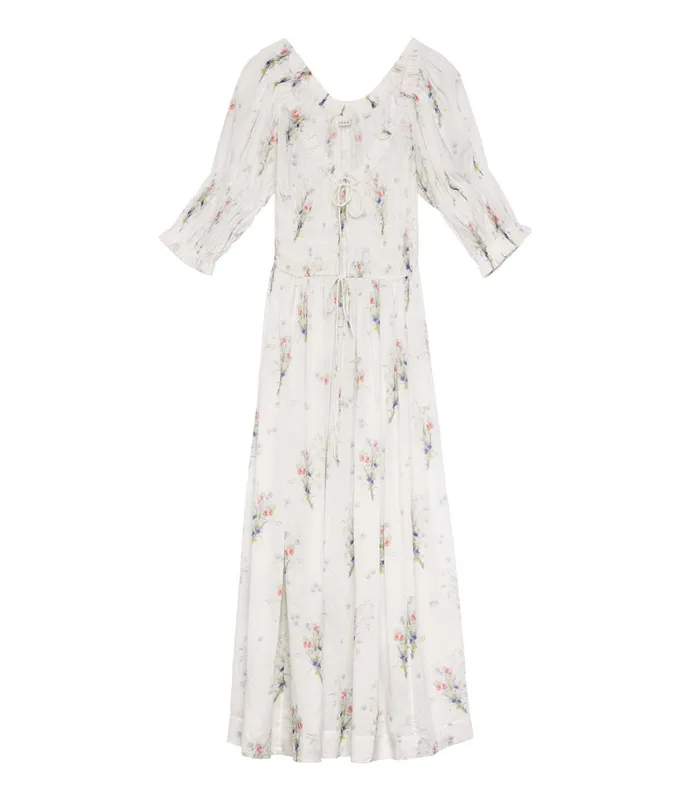 DEN Dresses Women Ischia Dress Painted Bouquet DEN Dresses Women Ischia Dress Painted Bouquet