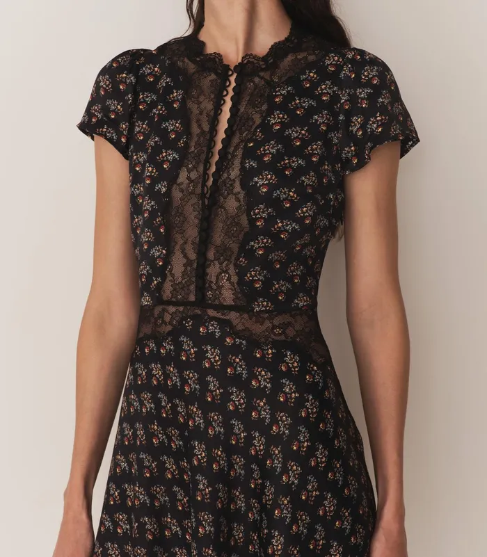 DEN Dresses Women Ivy Dress Delphinium Floral DEN Dresses Women Ivy Dress Delphinium Floral