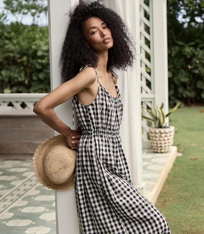 DEN Dresses Women Leslie Dress Marilyn Gingham