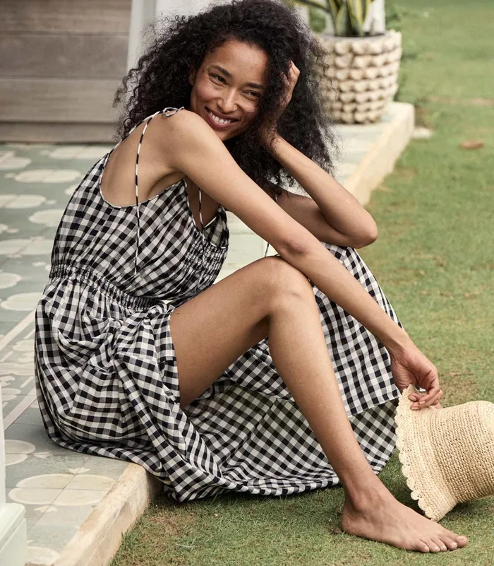 DEN Dresses Women Leslie Dress Marilyn Gingham