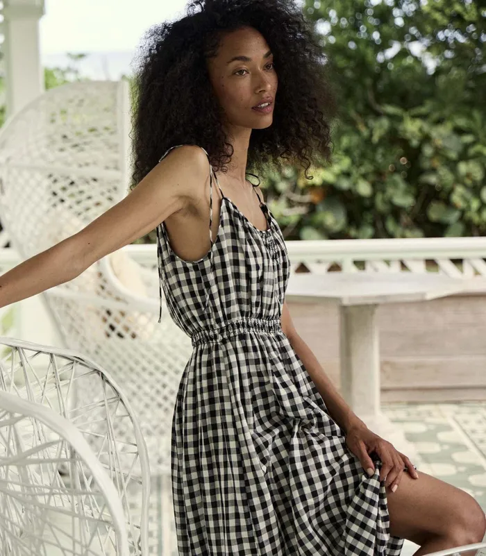 DEN Dresses Women Leslie Dress Marilyn Gingham