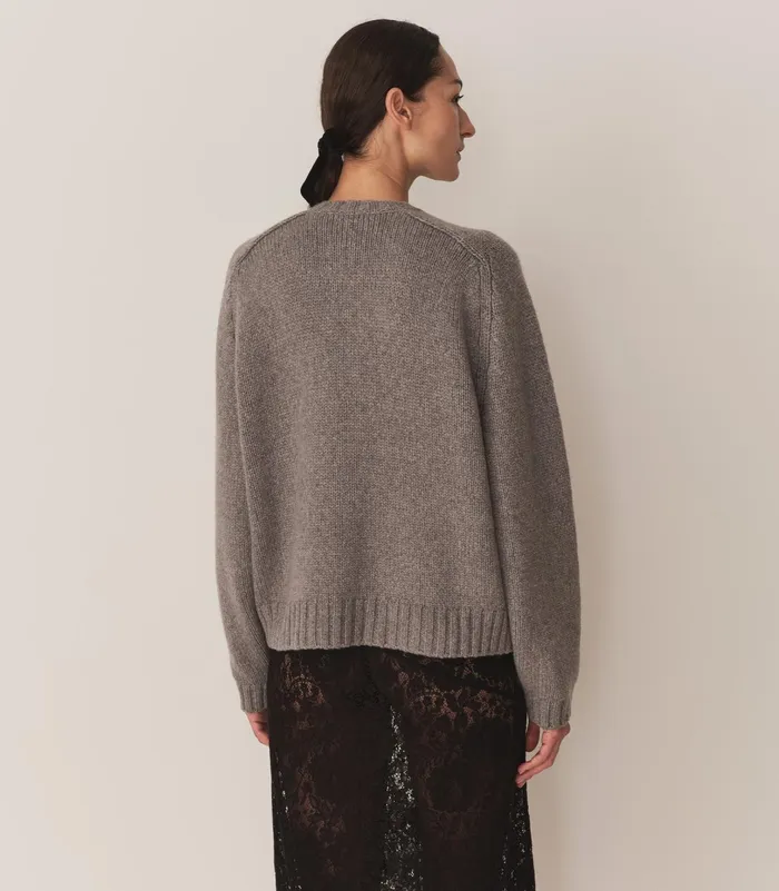 DEN Knitwear Women Adley Cardigan Grey