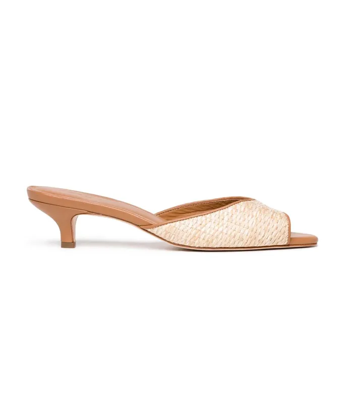 DEN Shoes Women Callie Mule Natural Raffia