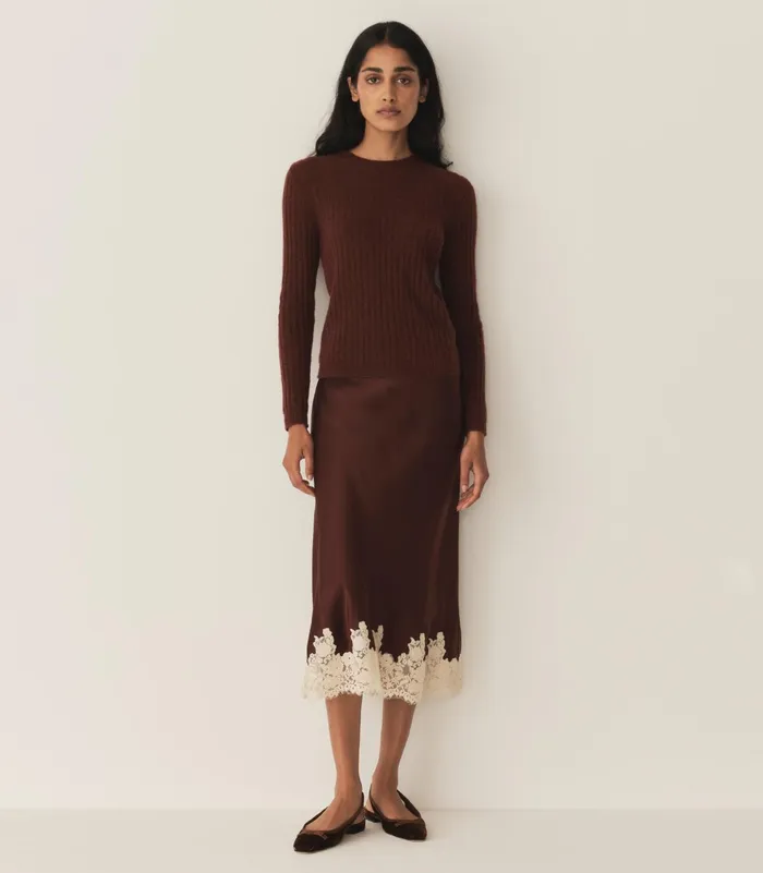 DEN Skirts Women Elowen Skirt Cafe DEN Skirts Women Elowen Skirt Cafe