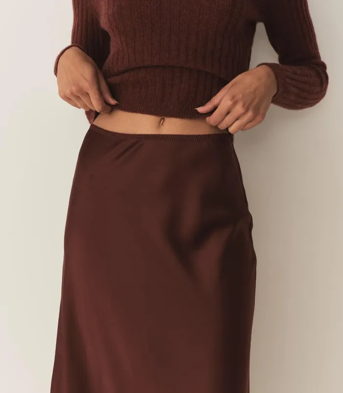 DEN Skirts Women Elowen Skirt Cafe DEN Skirts Women Elowen Skirt Cafe