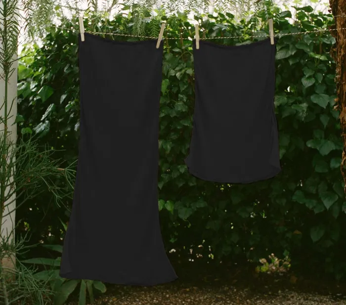 DEN Slips Women Mini Skirt Slip Black