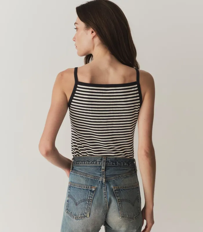 DEN Tees Women Angie Tank Nantucket Stripe