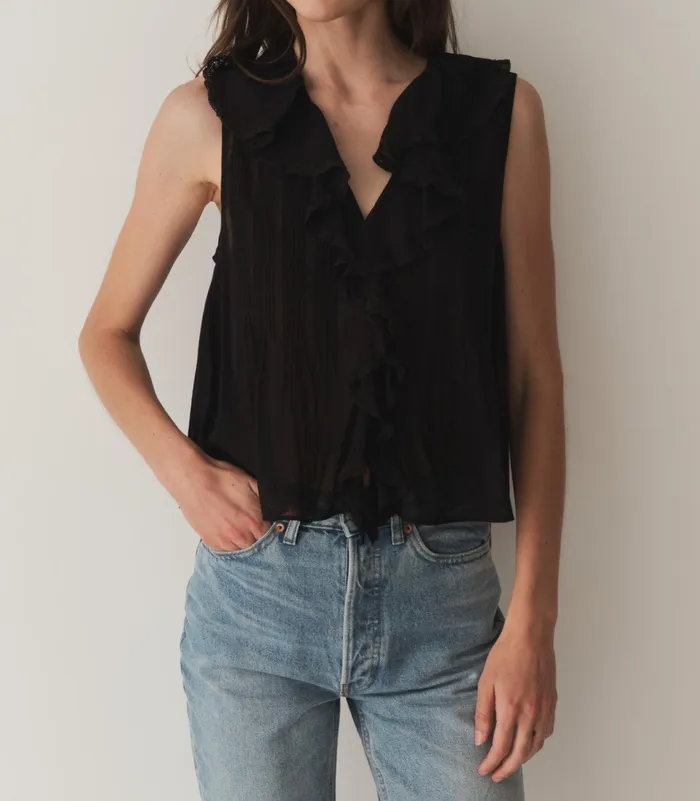 DEN Tops Women Hilda Top Black DEN Tops Women Hilda Top Black