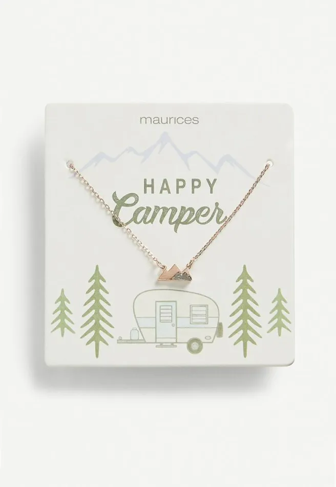 Dainty Happy Camper Necklace Women Maurices Jewelry