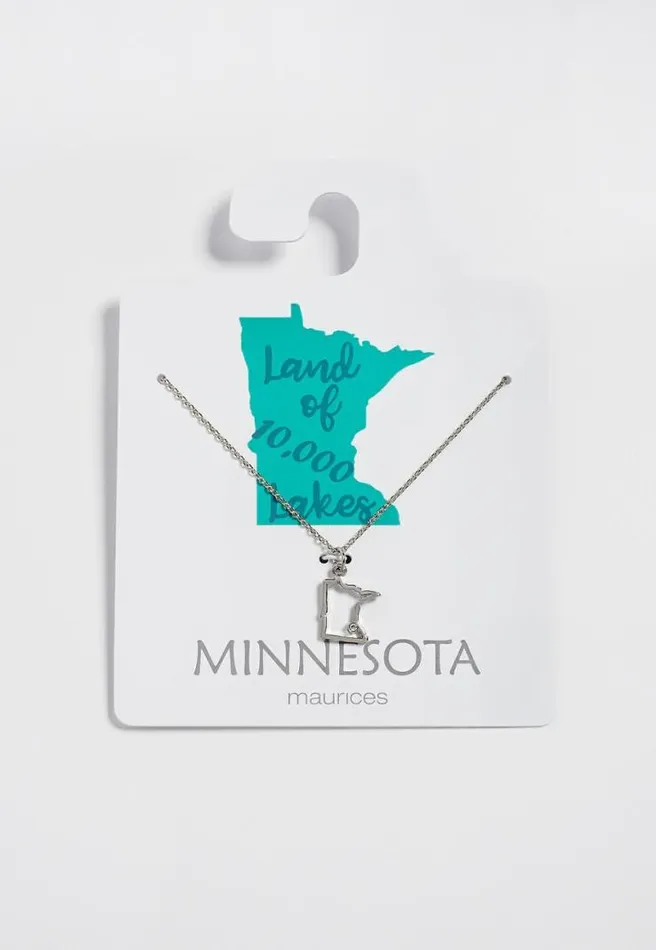 Dainty Minnesota State Necklace Women Maurices Jewelry