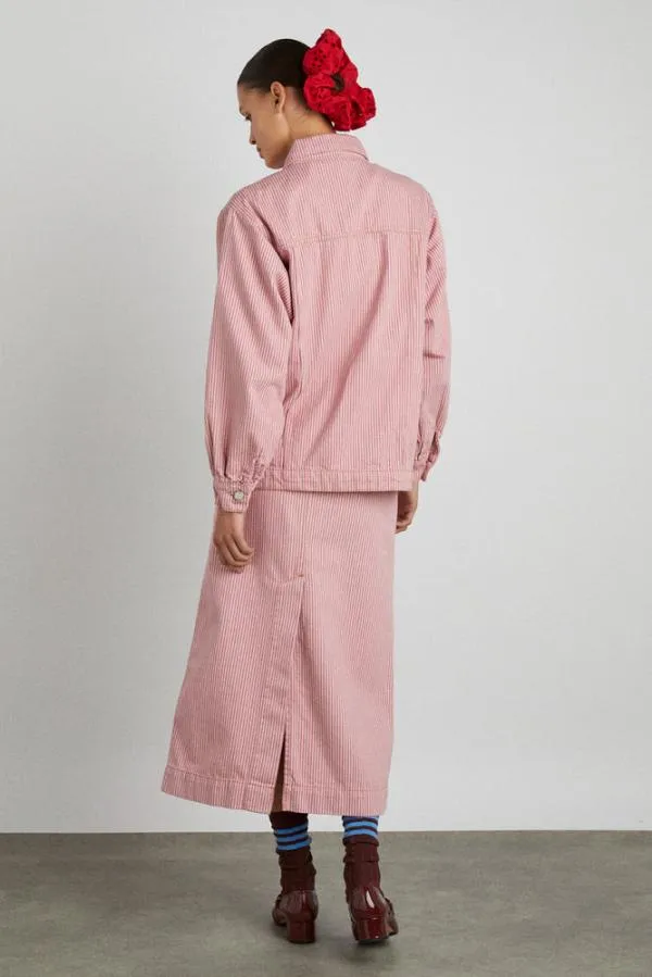 Damson Madder Coords Women Hickory Skirt 8211 Pink Stripe