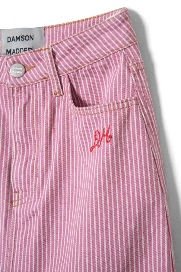 Damson Madder Coords Women Hickory Skirt 8211 Pink Stripe