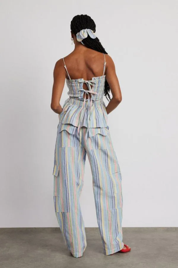 Damson Madder Coords Women Hope Shirred Cami 8211 Multi Stripe