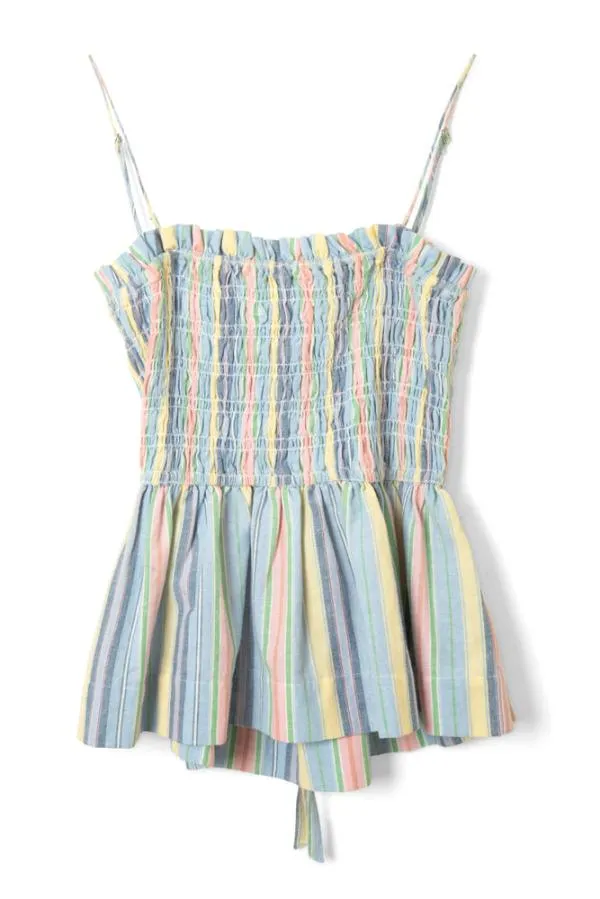 Damson Madder Coords Women Hope Shirred Cami 8211 Multi Stripe