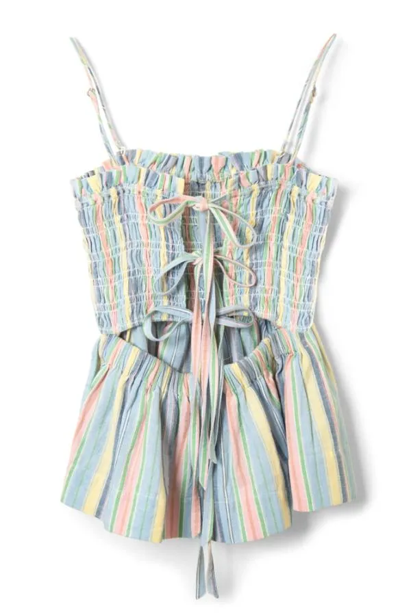 Damson Madder Coords Women Hope Shirred Cami 8211 Multi Stripe
