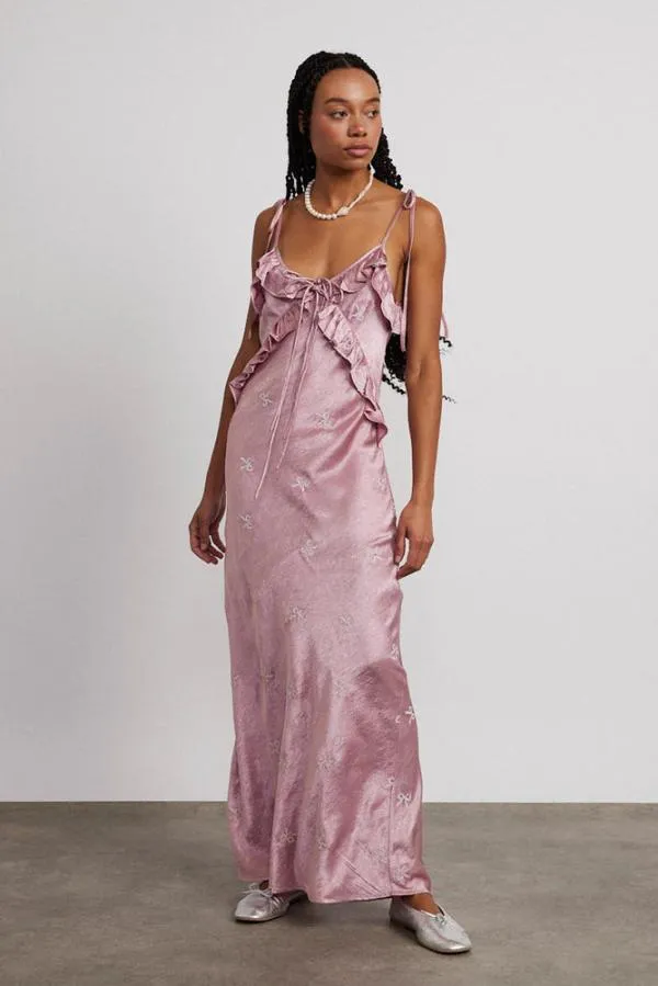 Damson Madder Dresses Women Kiki Embroidered Dress 8211 Pink Bow