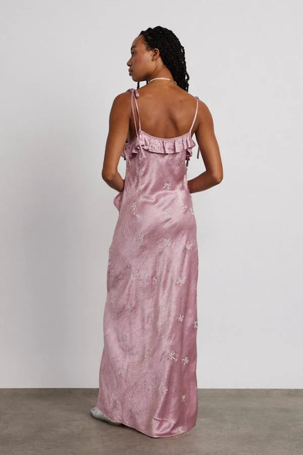 Damson Madder Dresses Women Kiki Embroidered Dress 8211 Pink Bow