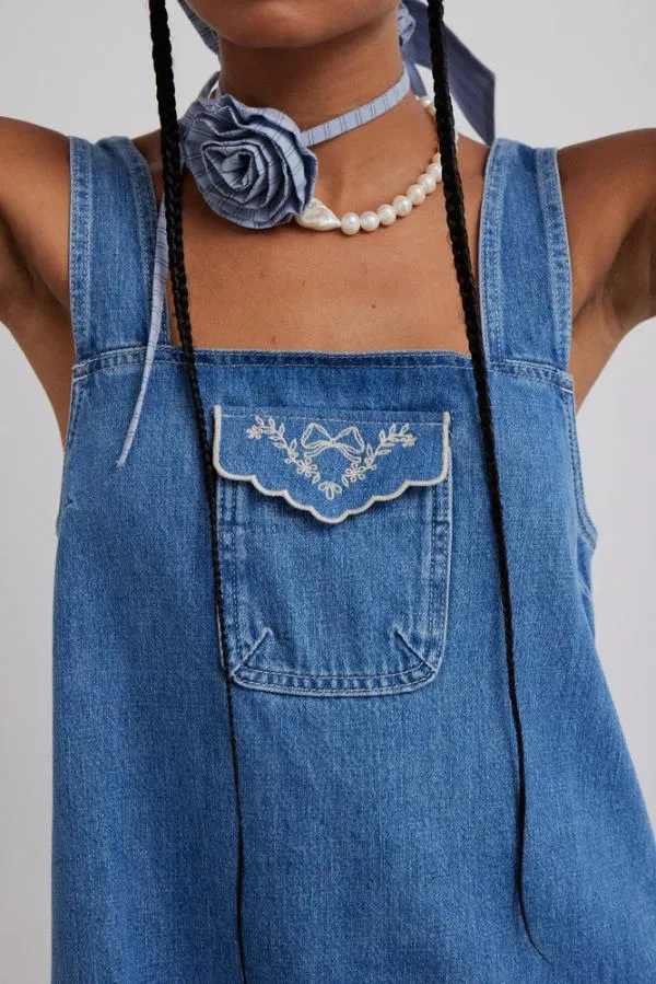 Damson Madder Dresses Women Nancy Mini Dress denim