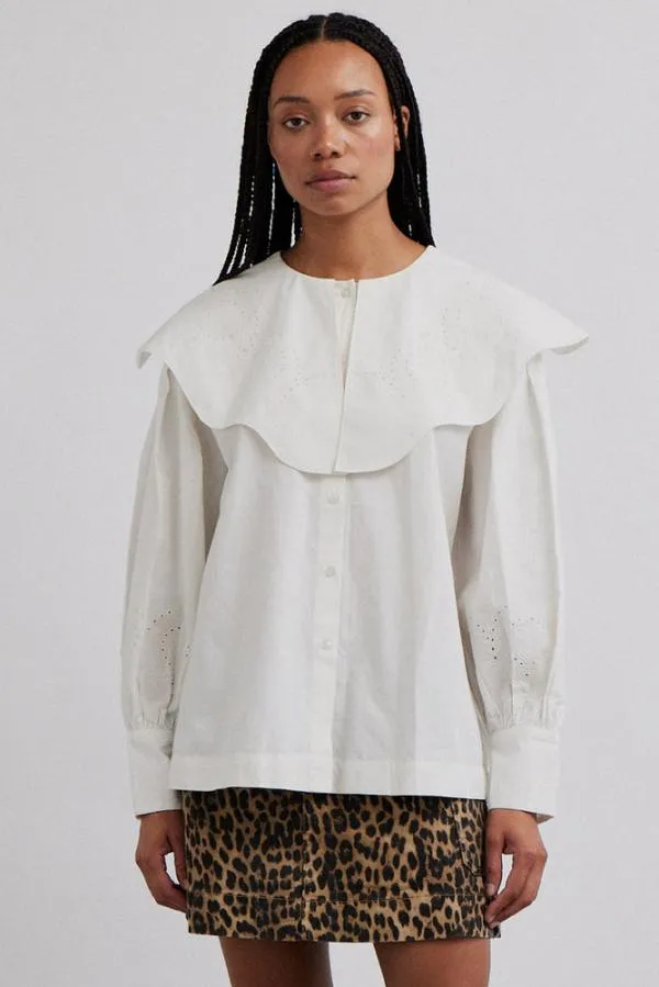 Damson Madder Tops Women Romeo Blouse 8211 White