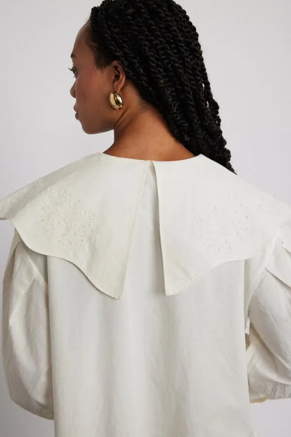 Damson Madder Tops Women Romeo Blouse 8211 White