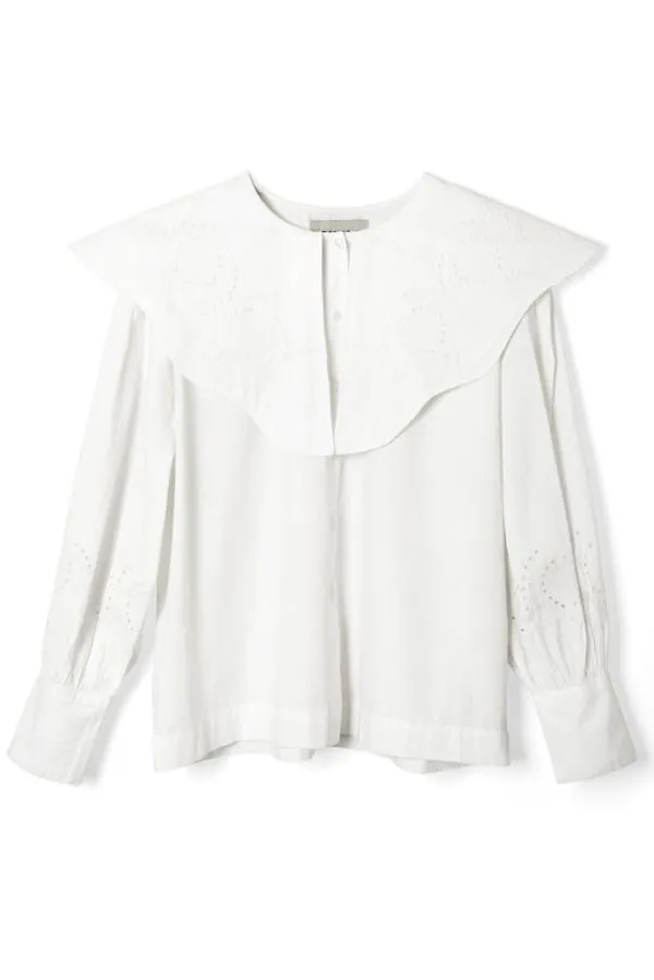 Damson Madder Tops Women Romeo Blouse 8211 White
