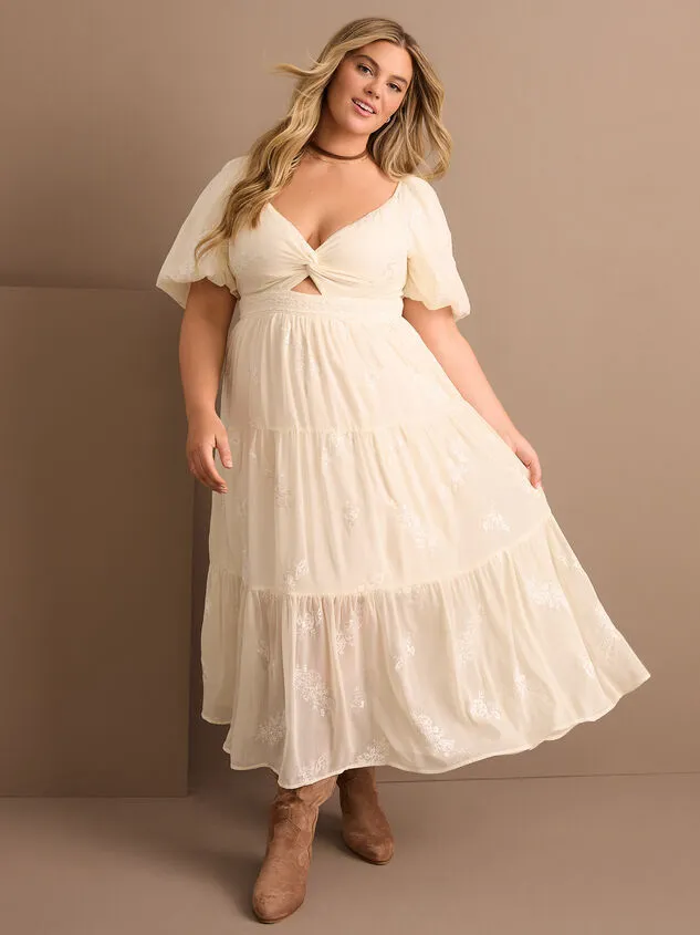 Daniella Floral Maxi Dress Ivory Women Altar039d State Dresses