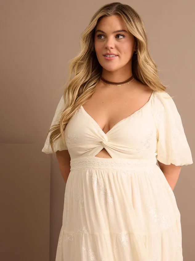 Daniella Floral Maxi Dress Ivory Women Altar039d State Dresses