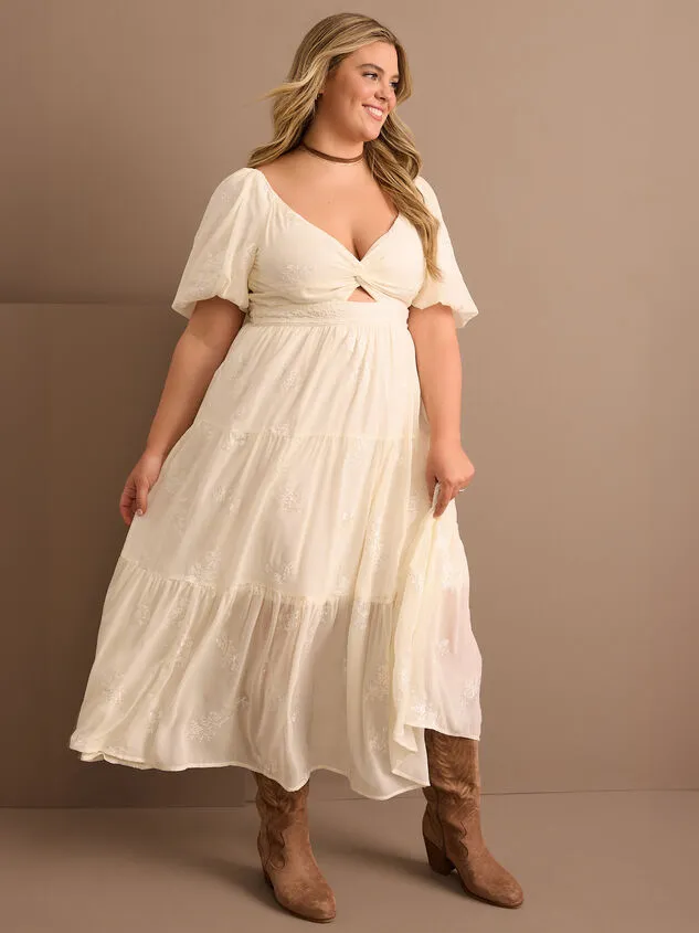 Daniella Floral Maxi Dress Ivory Women Altar039d State Dresses