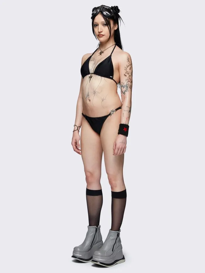 Darcy Metal Trim Bikini Bottoms Women Minga London Swimwear