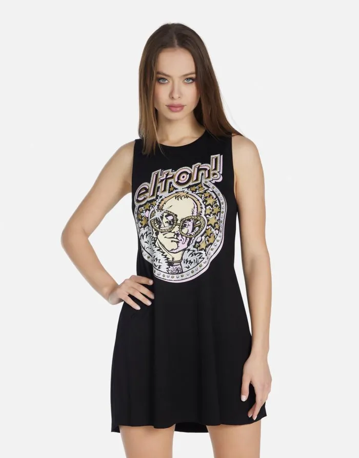 Deanna Crystal Elton John Black Women Lauren Moshi Dresses