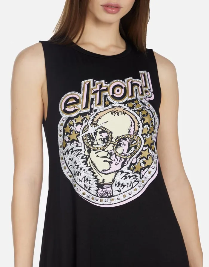 Deanna Crystal Elton John Black Women Lauren Moshi Dresses