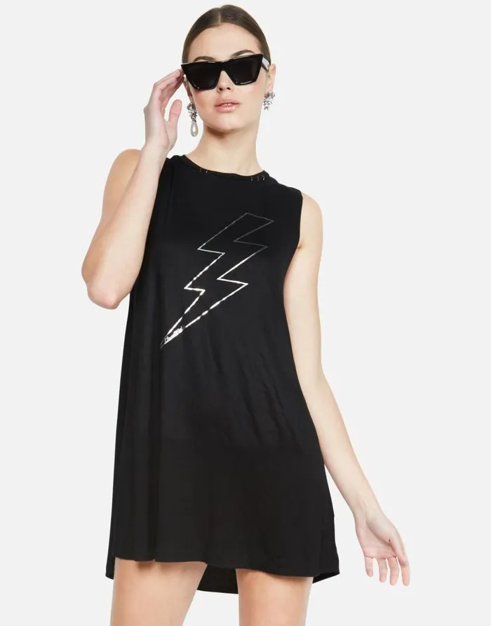 Deanna Lightning Star Black Women Lauren Moshi Dresses