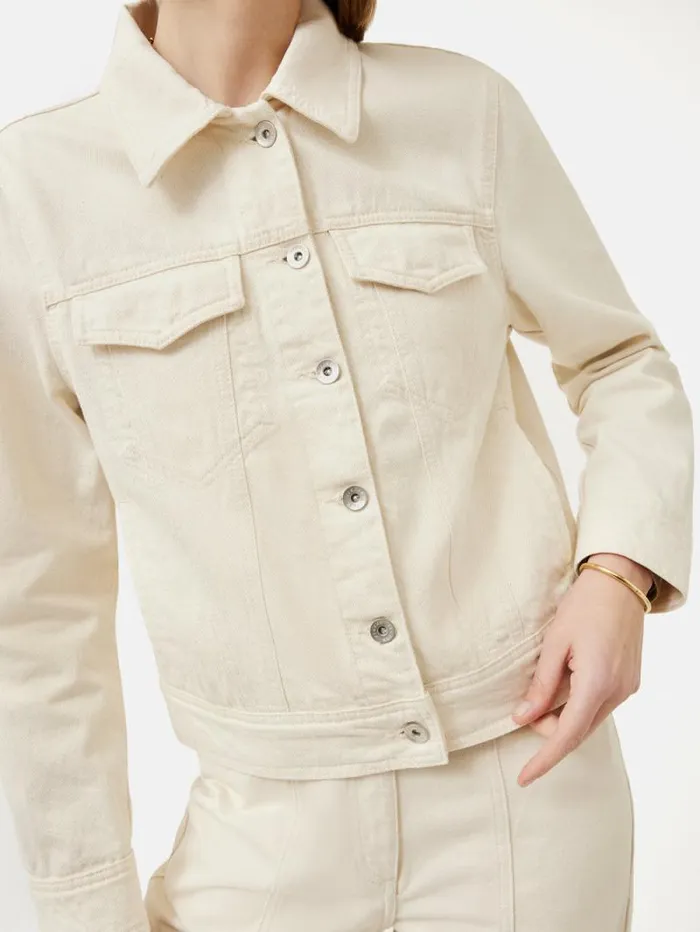 Denim Jacket Cream Women Jigsaw Denim