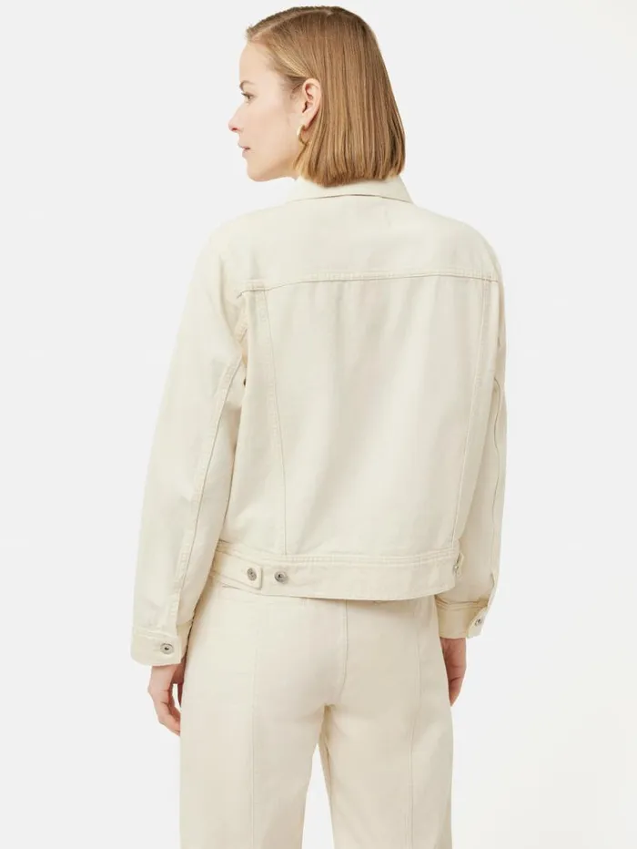 Denim Jacket Cream Women Jigsaw Denim