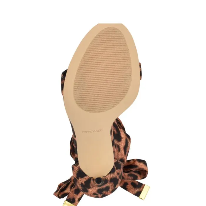 Donatela Ankle Wrap Sandals Leopard Women Nine West Sandals Donatela Ankle Wrap Sandals Leopard Women Nine West Sandals