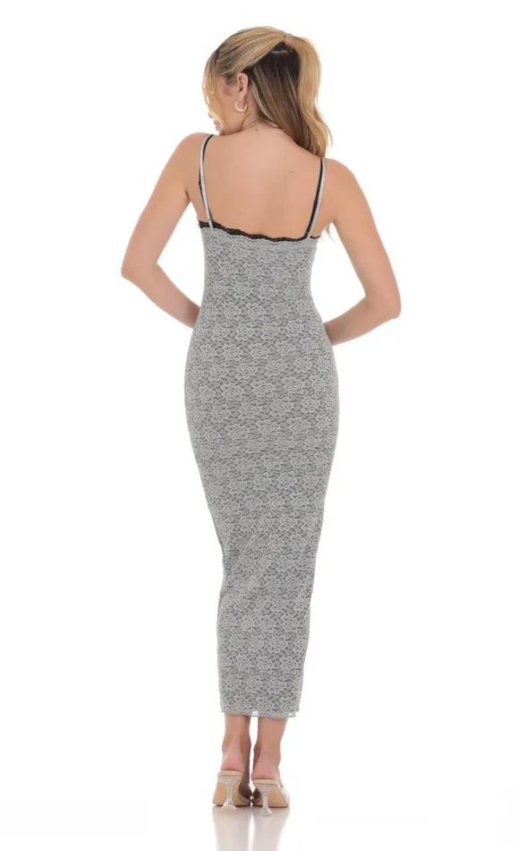Double Layered Lace Maxi Dress Double Layered Lace Maxi Dress Women LUCY IN THE SKY Maxi Dresses