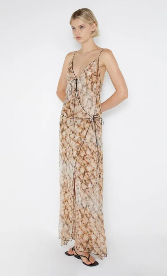 Dresses Bec Bridge Ciel Wrap Maxi Dress Geo Shibori