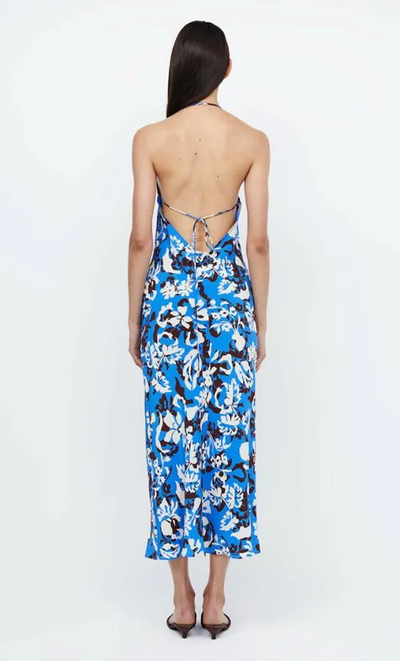 Dresses Bec Bridge Clarisse Halter Maxi Dress Blue Lagoon