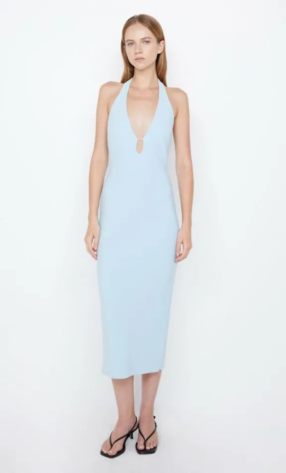 Dresses Bec Bridge Elvie Halter Midi Dress Dolphin Blue