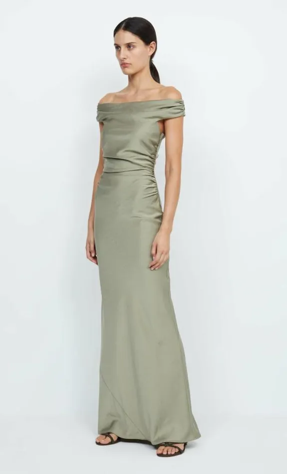 Dresses Bec Bridge Eternity Off Shoulder Maxi Sage