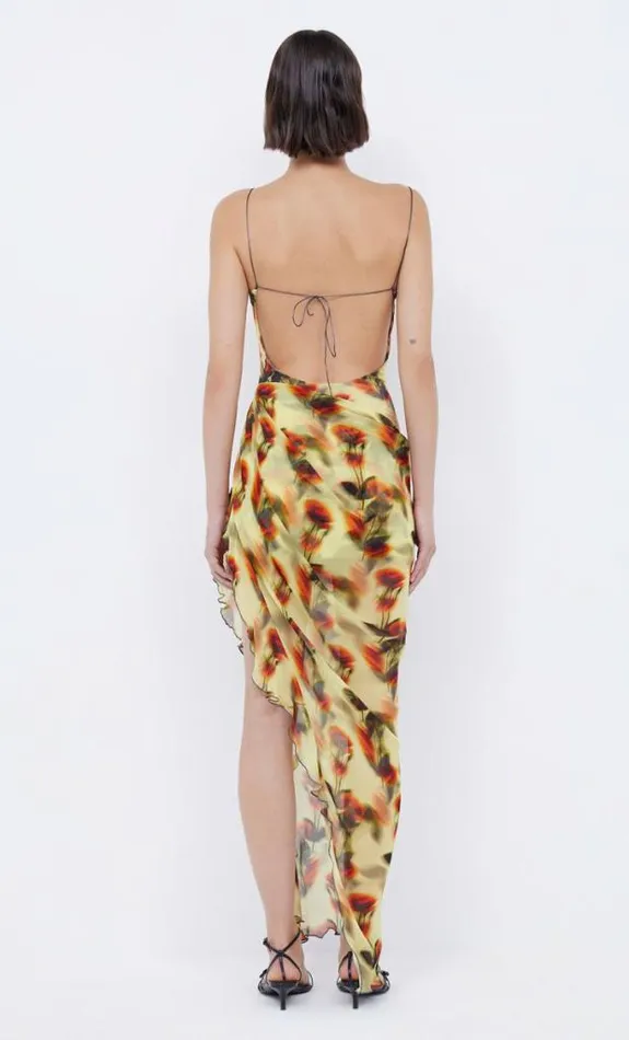 Dresses Bec Bridge Fiore Asym Maxi Dress Citrus Rose