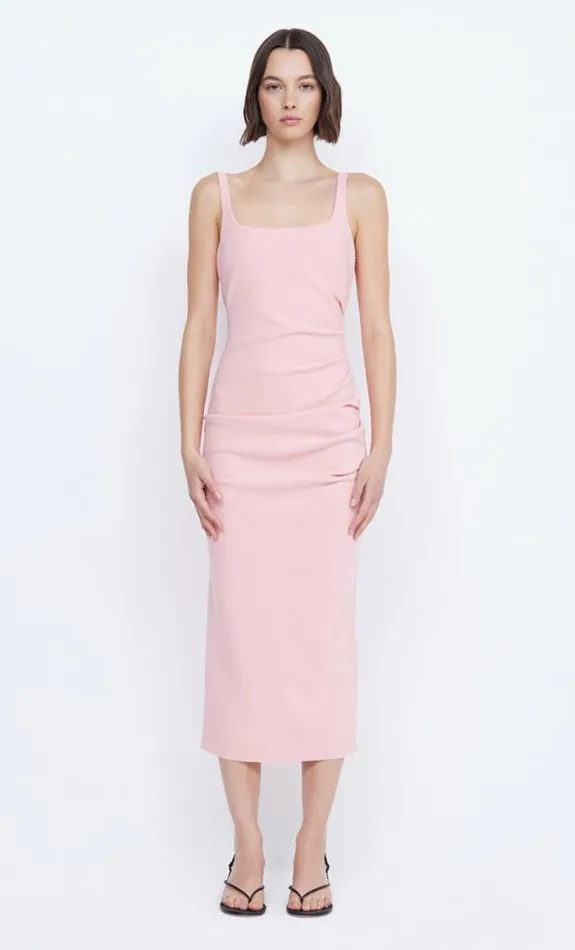 Dresses Bec Bridge Karina Tuck Midi Dress Guava