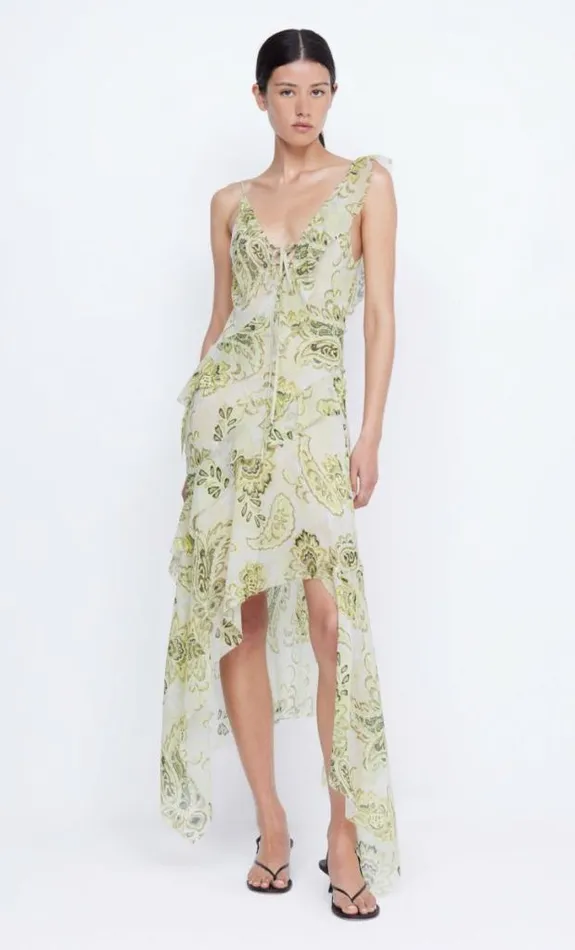 Dresses Bec Bridge Lylou Frill Dress Lemon Paisley