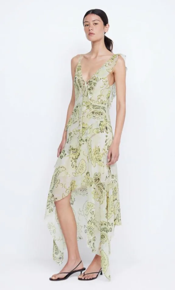 Dresses Bec Bridge Lylou Frill Dress Lemon Paisley