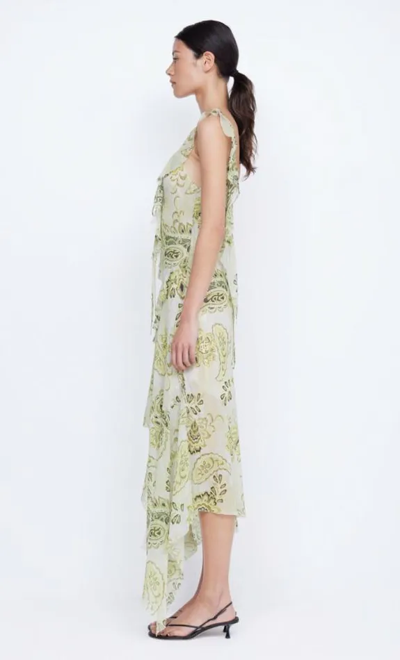 Dresses Bec Bridge Lylou Frill Dress Lemon Paisley