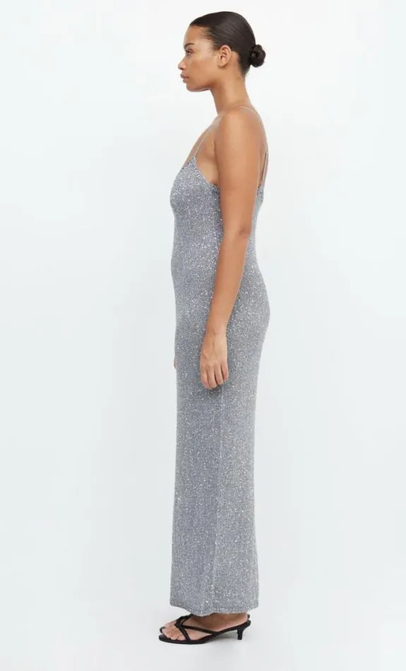 Dresses Bec Bridge Sadie Sequin Knit Slip Dress Charcoal