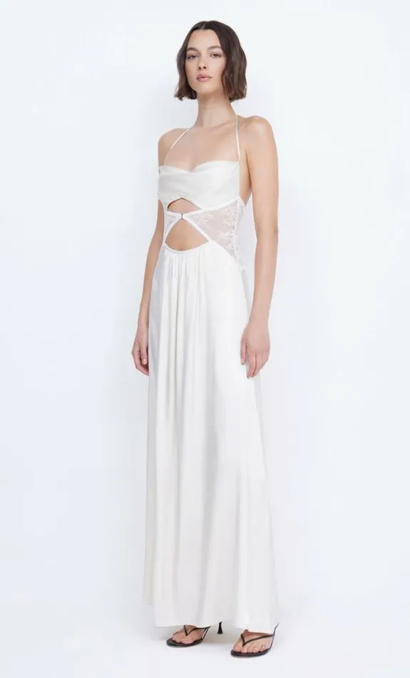 Dresses Bec Bridge Santal Halter Maxi Dress Ivory