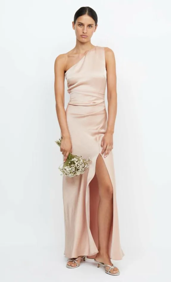 Dresses Bec Bridge The Dreamer Asym Dress Rose Gold